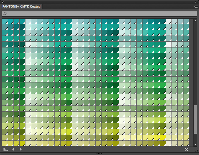 Pantone greens